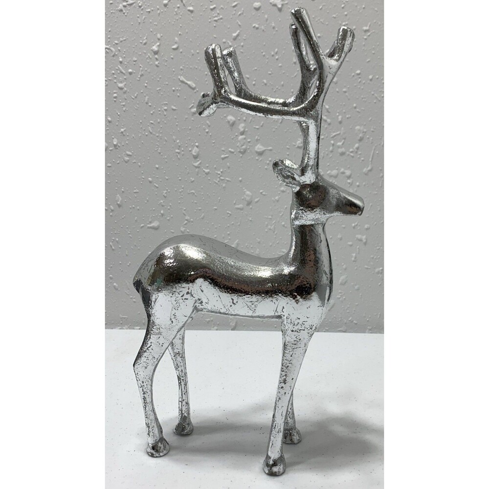 Cast Aluminum Christmas Reindeer 14” Tall